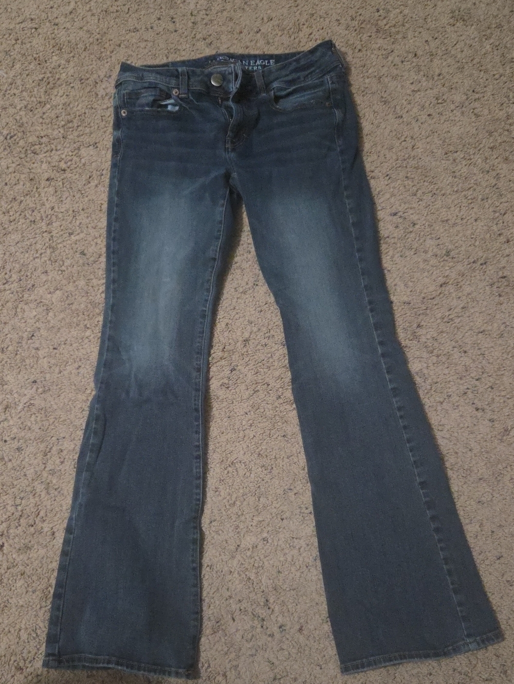 American Eagle Outfitters Women’s Flare Jeans - Dark Blue Wash